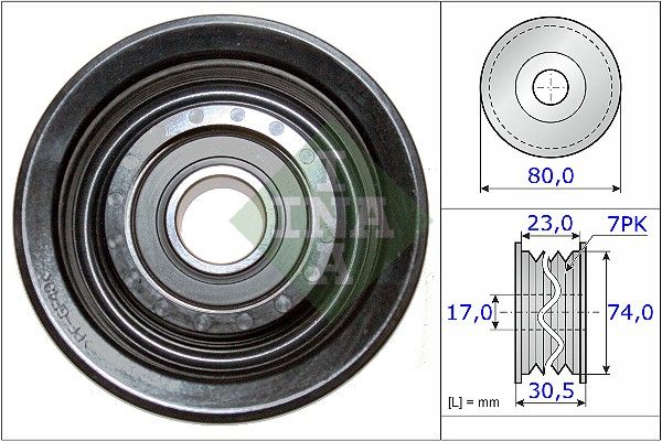 WILMINK GROUP Паразитный / ведущий ролик, поликлиновой ремень WG1253083